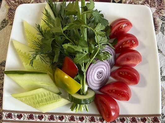 Овощной букет с зеленью